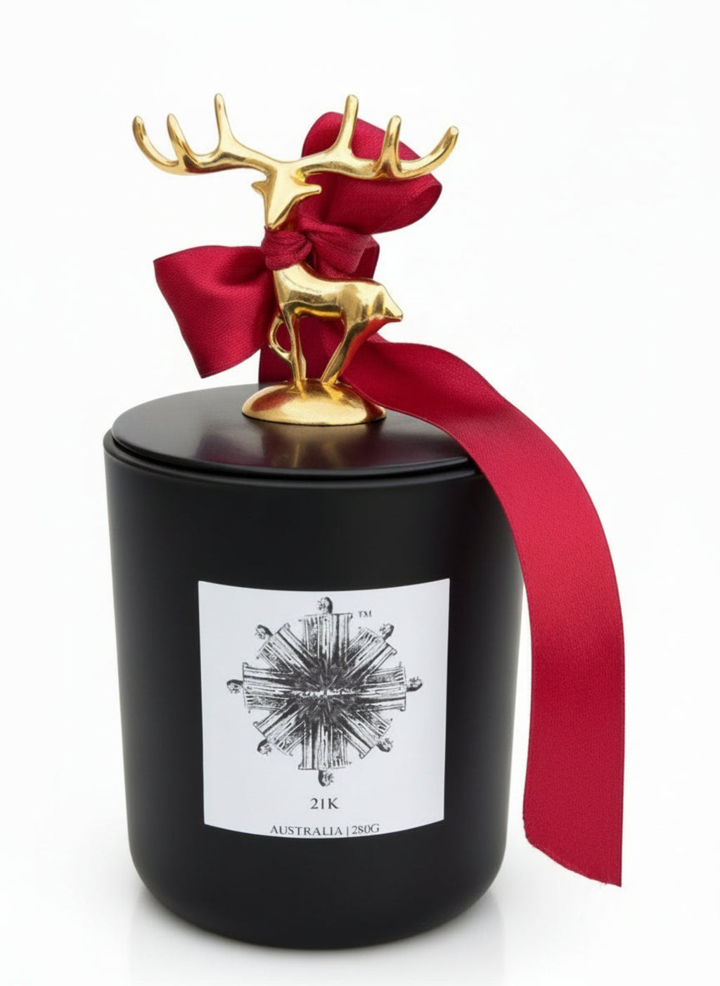 21K Christmas Golden Metal Reindeer